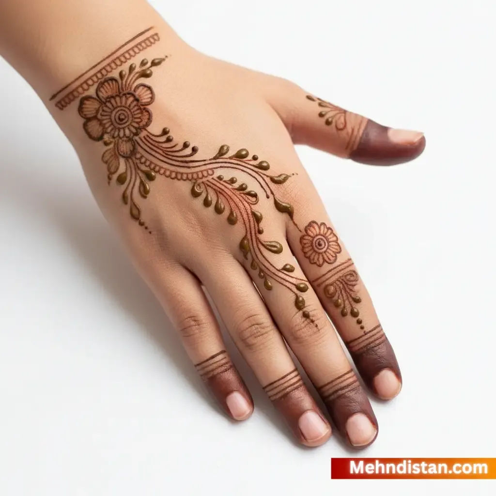 Rabeeca Khan Mehndi Design idea