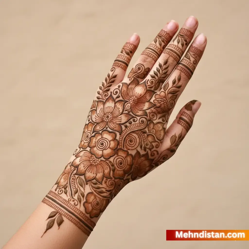 Rabeeca Khan Mehndi Design idea