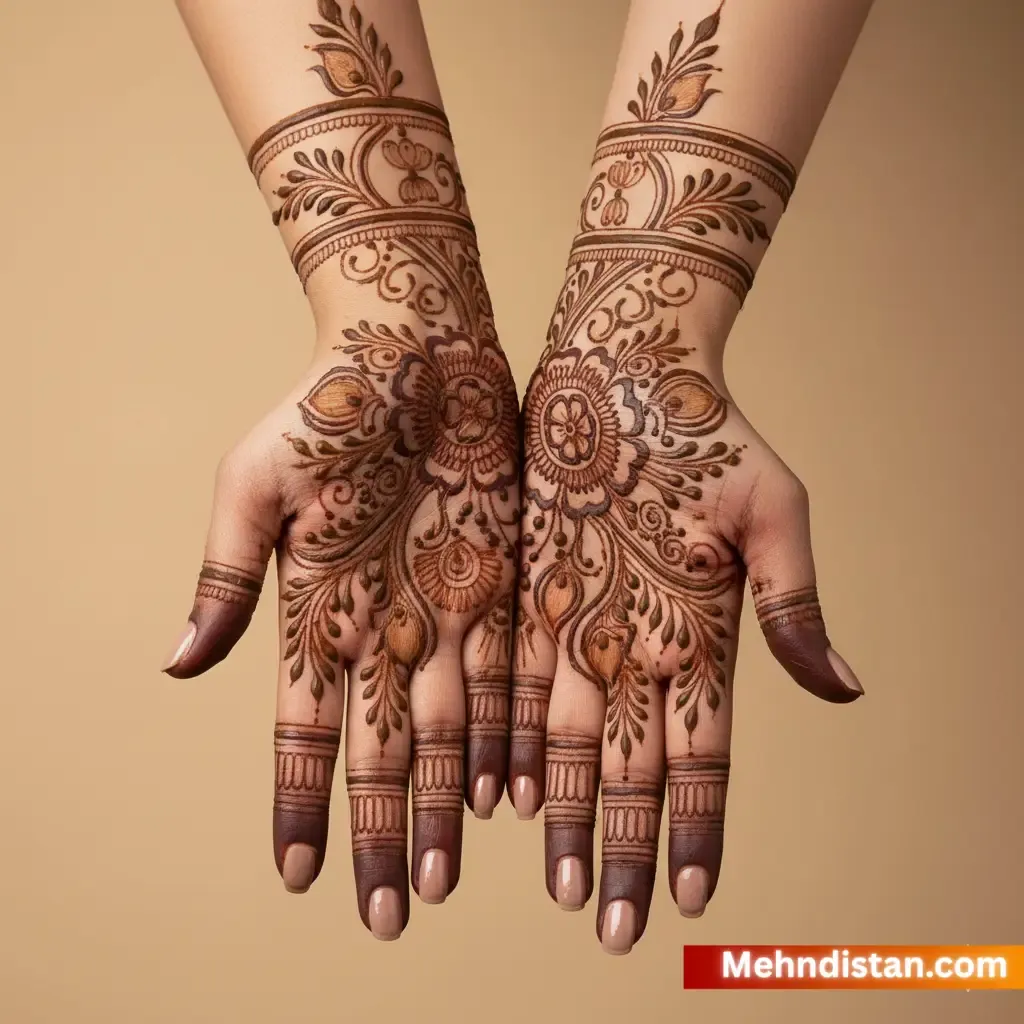 Rabeeca Khan Mehndi Design idea