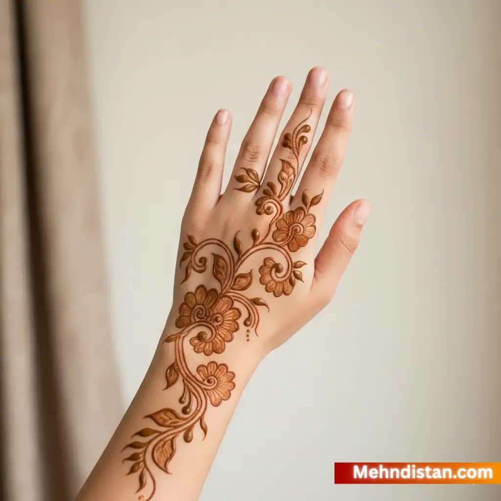 Rabeeca Khan Mehndi Design idea