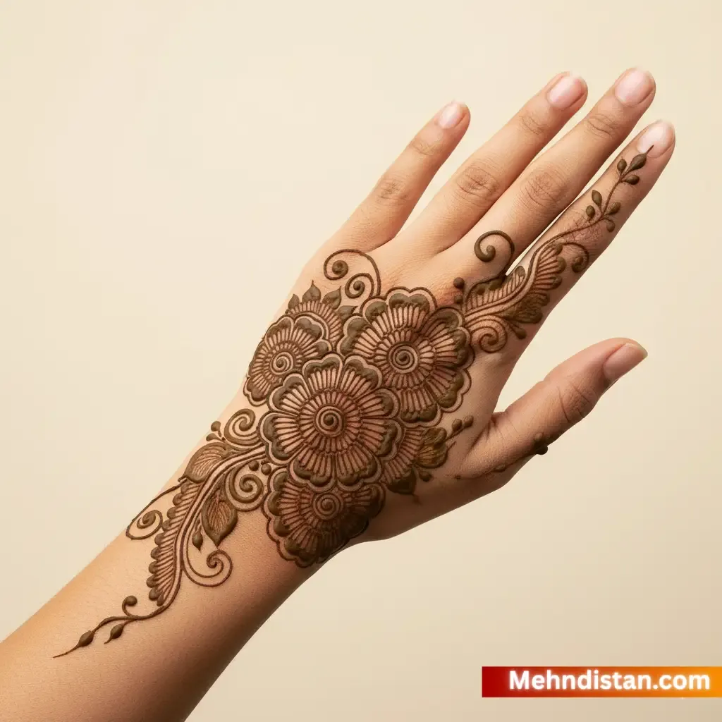 Rabeeca Khan Mehndi Design idea