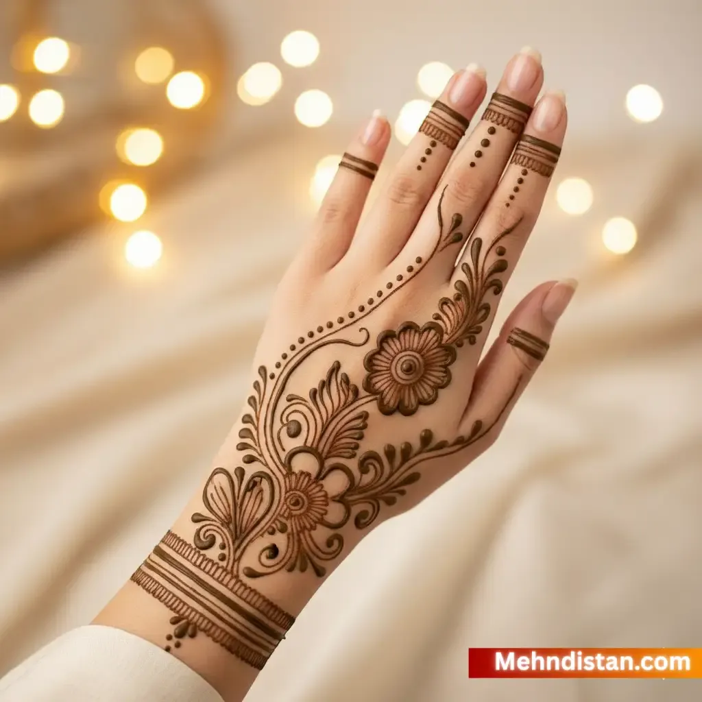 Rabeeca Khan Mehndi Design idea