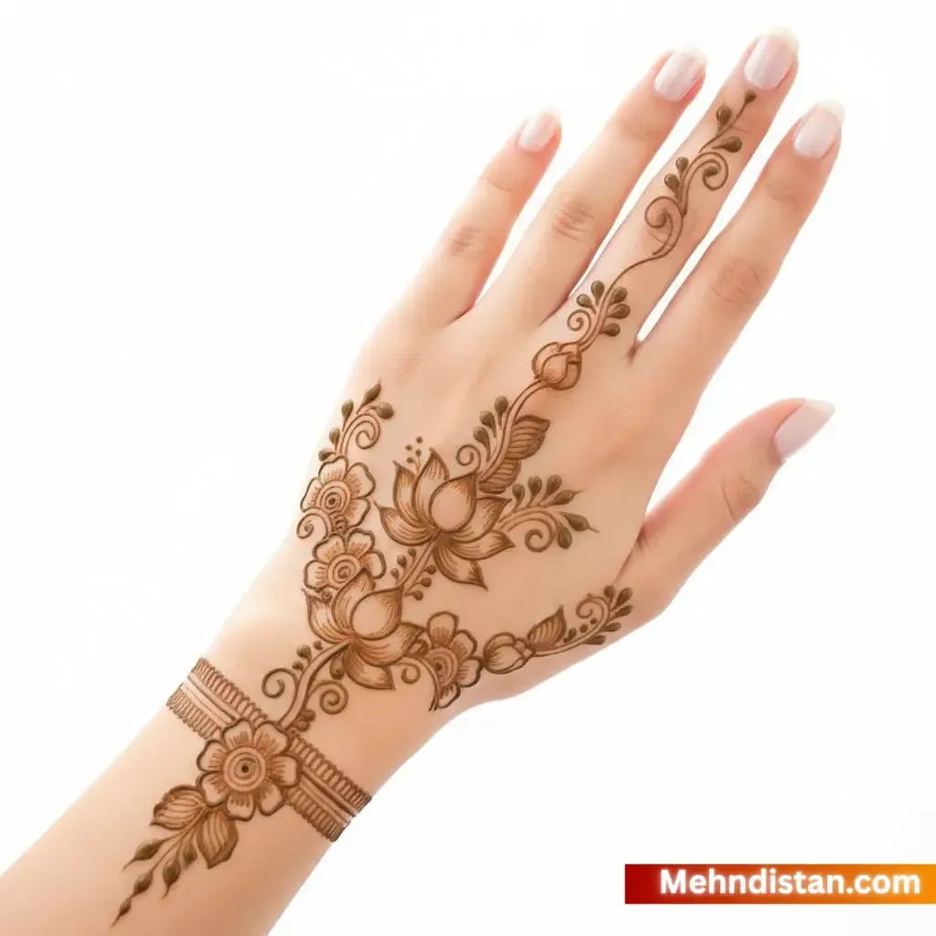 Rabeeca Khan Mehndi Design idea