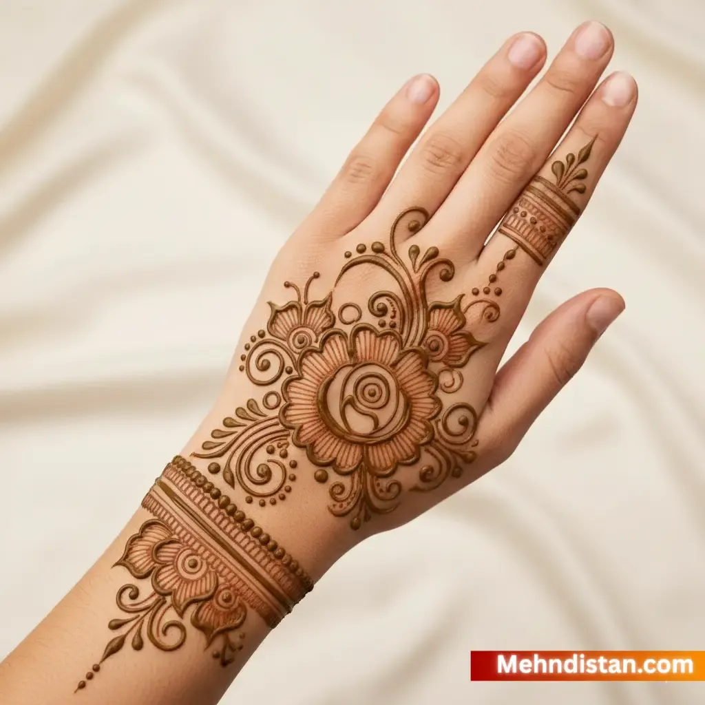 Rabeeca Khan Mehndi Design idea