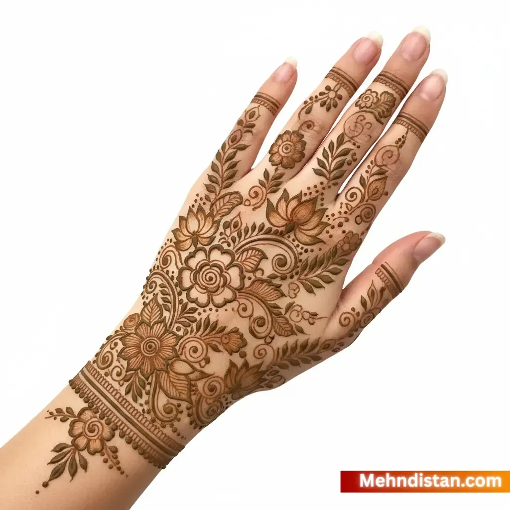 Rabeeca Khan Mehndi Design idea