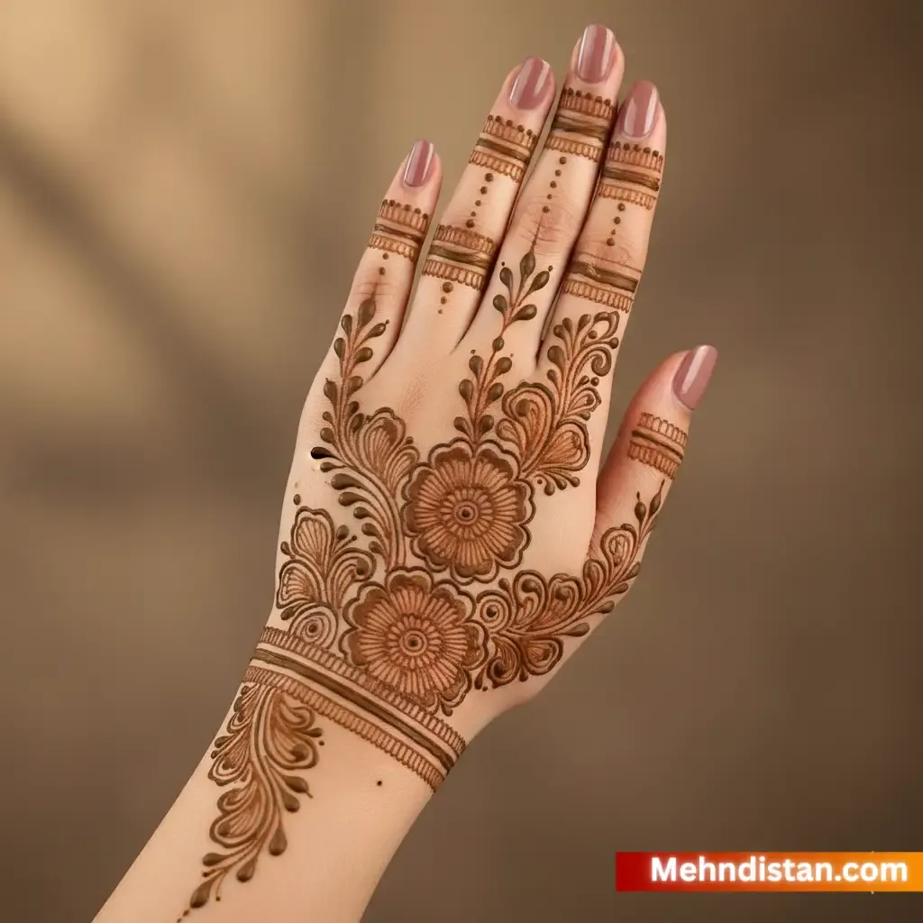 Rabeeca Khan Mehndi Design idea