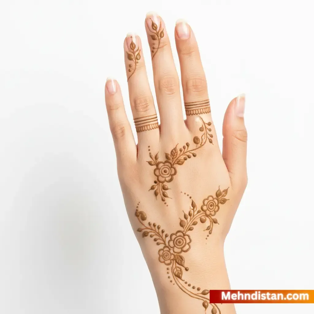 Rabeeca Khan Mehndi Design idea