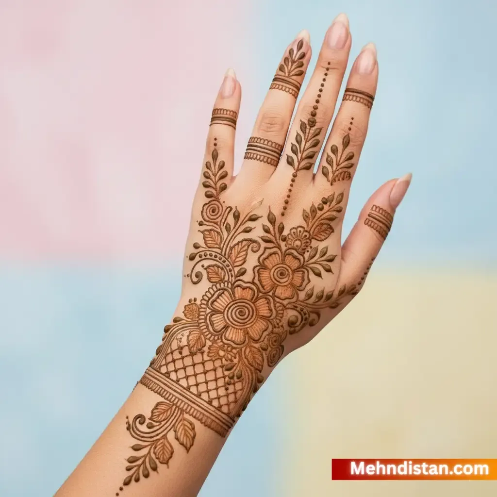 Rabeeca Khan Mehndi Design idea