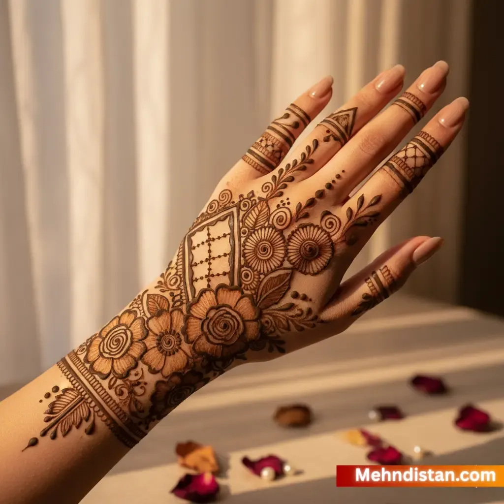 Rabeeca Khan Mehndi Design idea