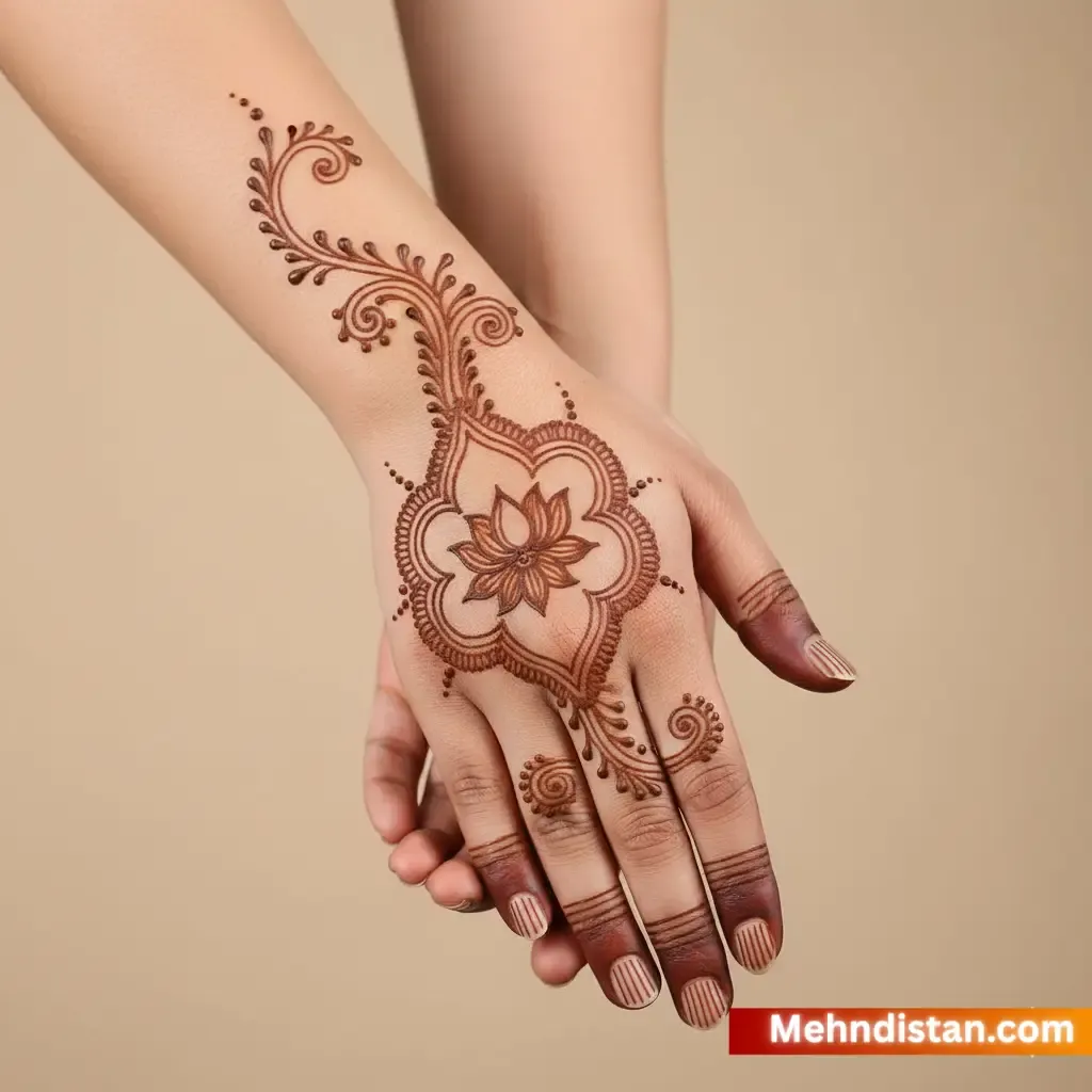 Rabeeca Khan Mehndi Design idea