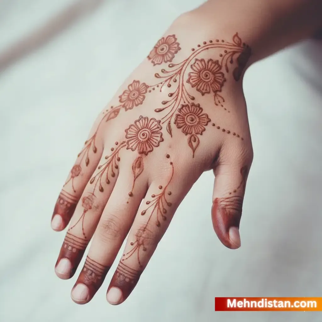 Rabeeca Khan Mehndi Design idea