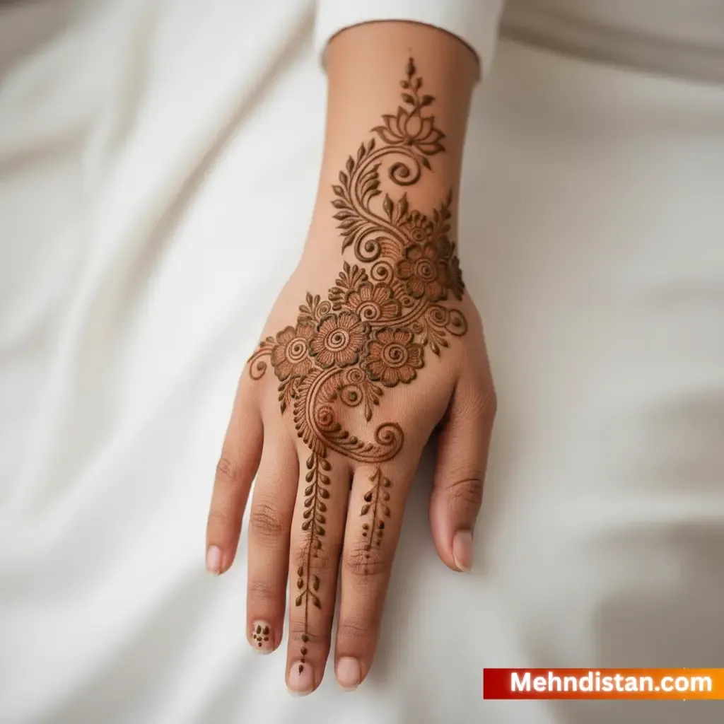 Rabeeca Khan Mehndi Design idea