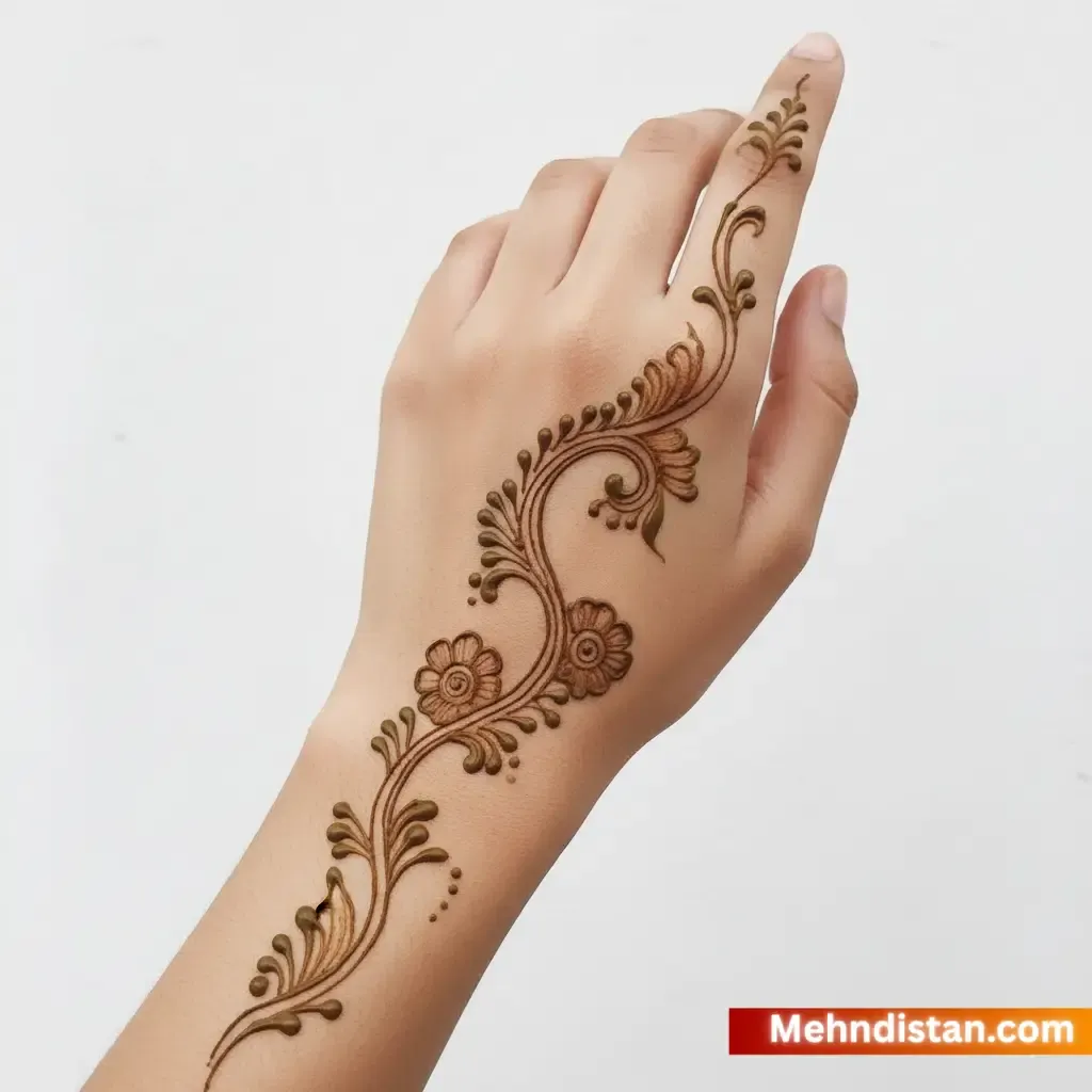 Rabeeca Khan Mehndi Design idea