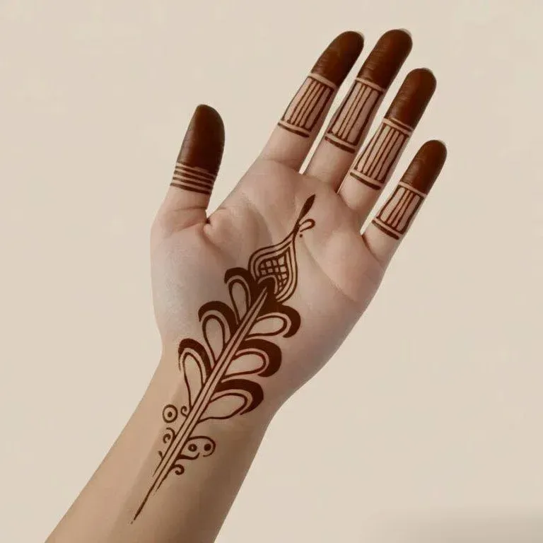 Rabeeca Khan Mehndi Design idea