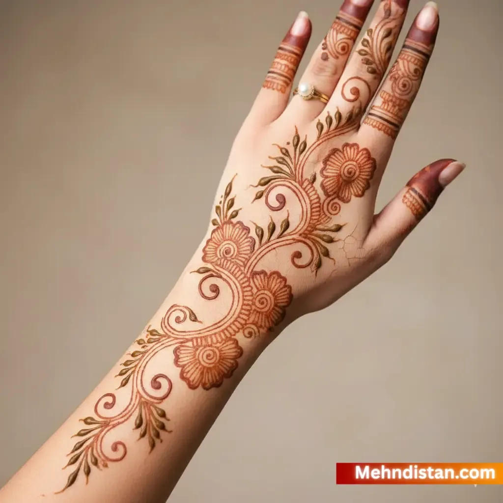 Engagement Mehndi Design idea