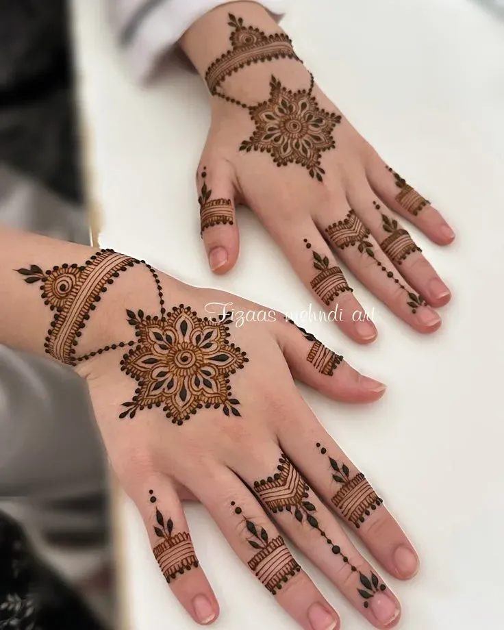 Easy and Beautiful Mehndi Design idea