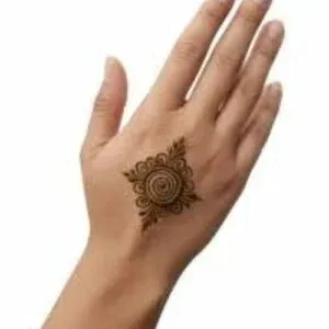 Short Mehndi Design idea