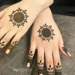 Short Mehndi Design idea