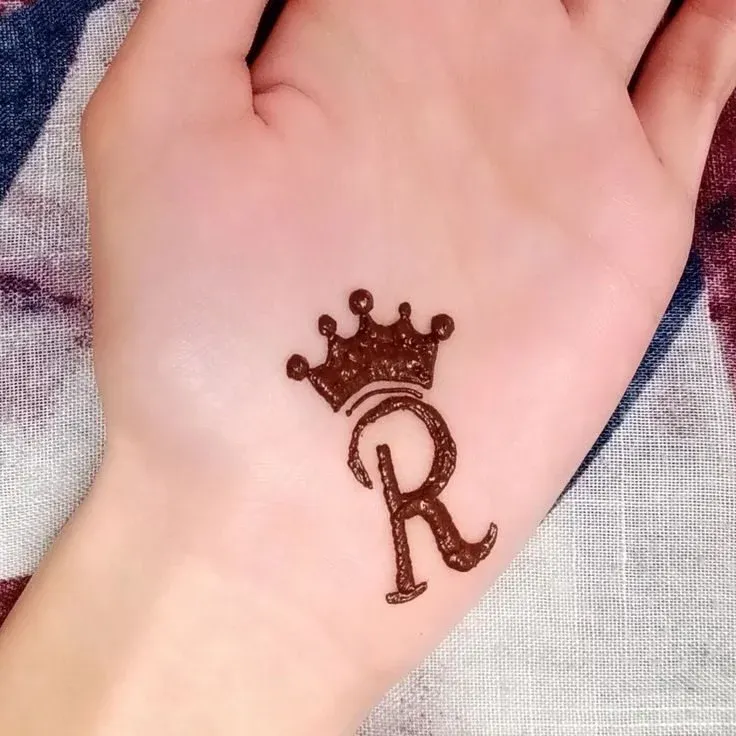 Simple Mehndi Design With Name idea