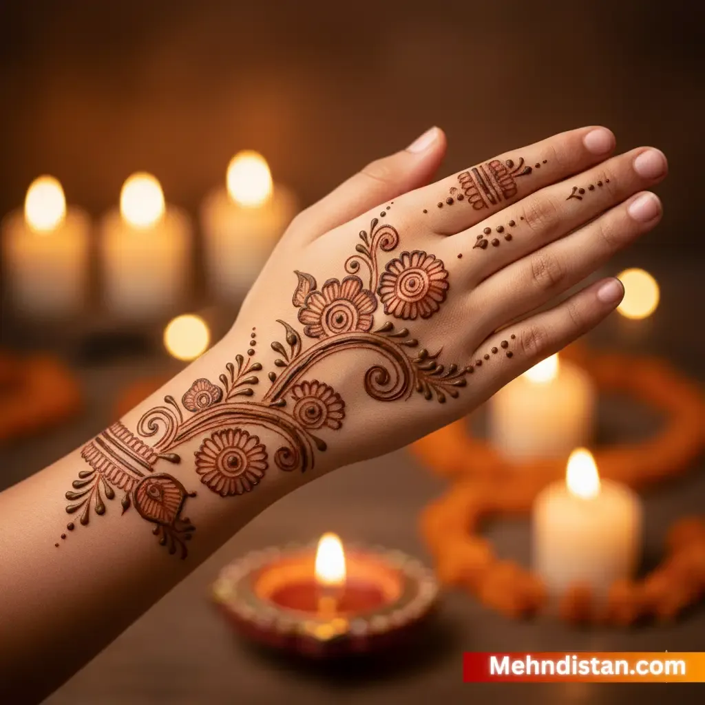 Girl Mehndi Design idea