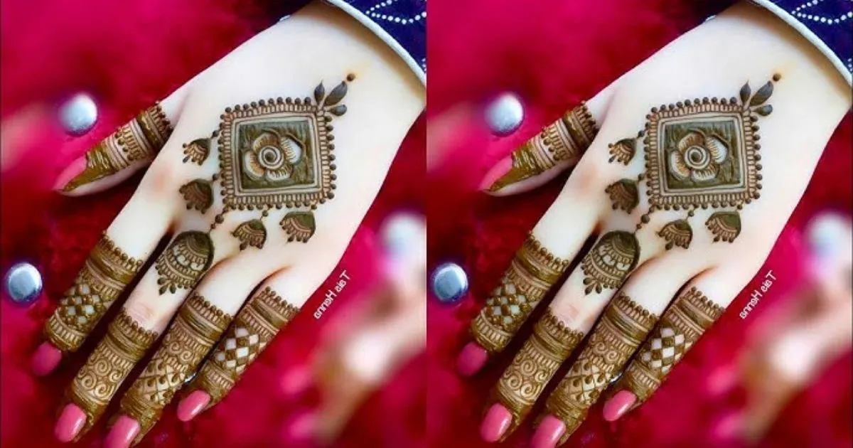 Square Mehndi Design