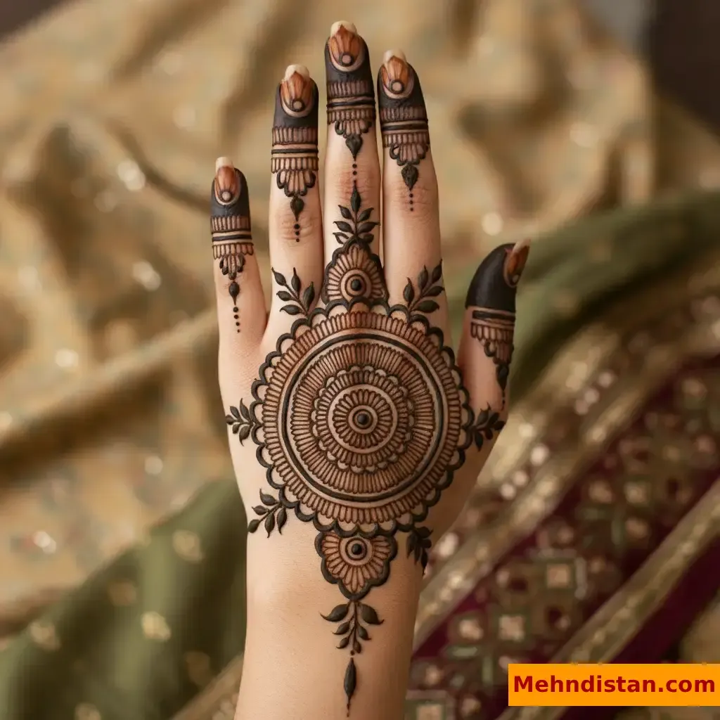 Pakistani Tikki Mehndi Design idea