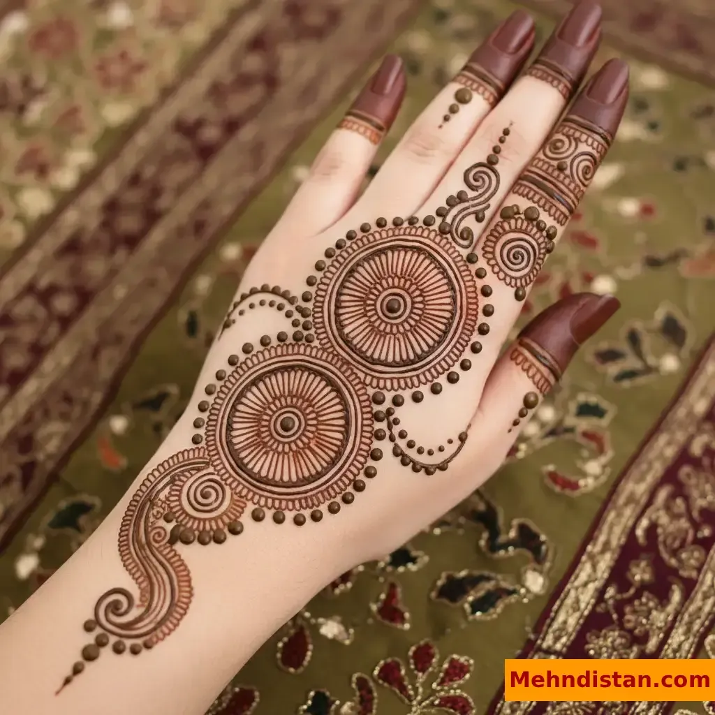 Pakistani Tikki Mehndi Design idea