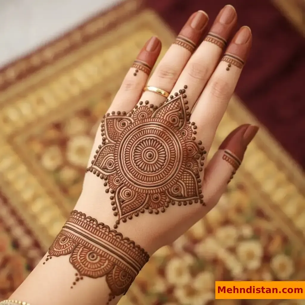 Pakistani Tikki Mehndi Design idea