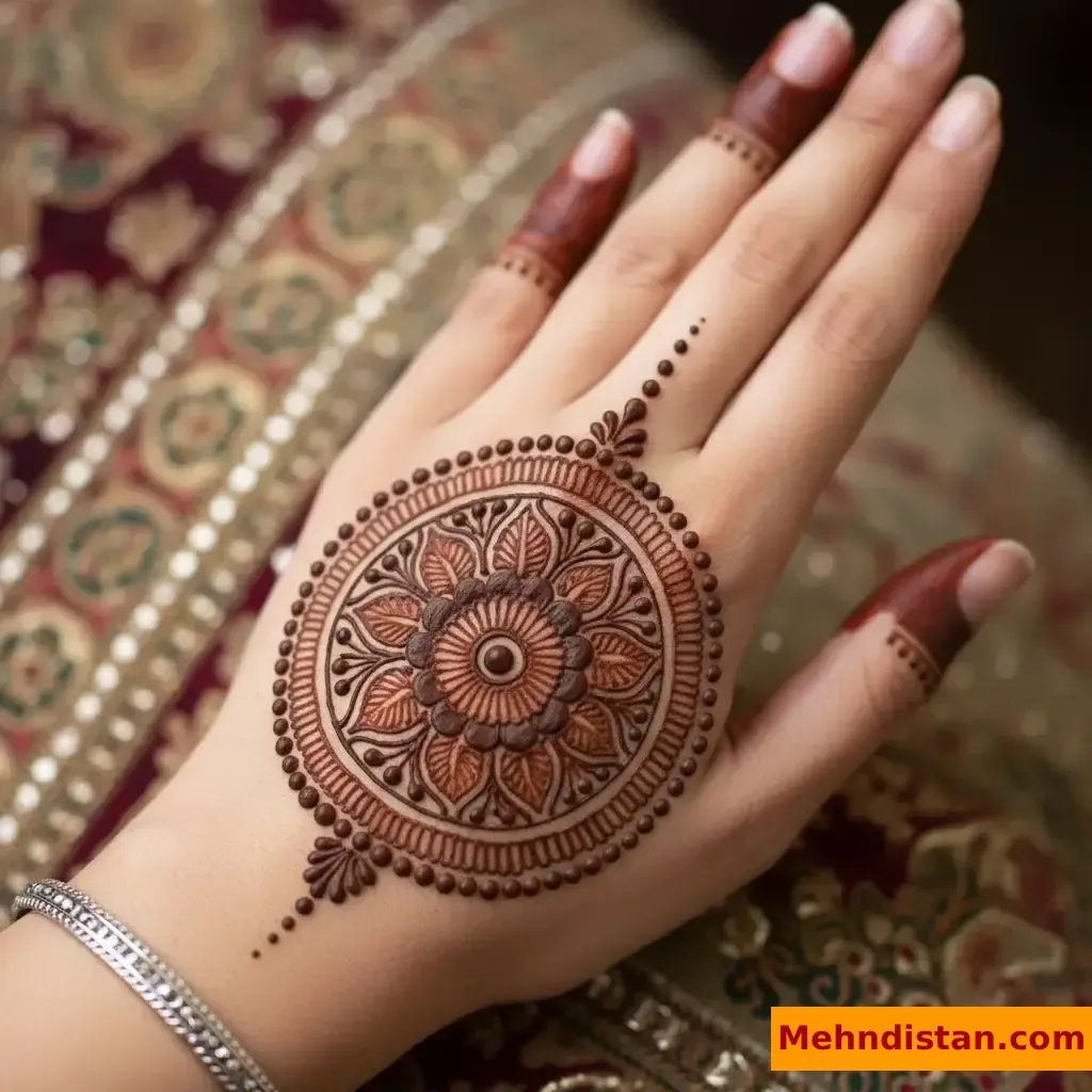 Pakistani Tikki Mehndi Design idea