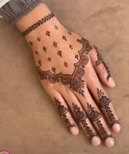 Upper Hand Mehndi Design idea