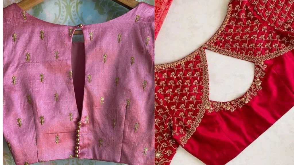 Boat Neck Blouse Design