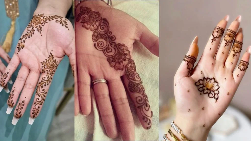Front Hand Simple Mehndi Design:
