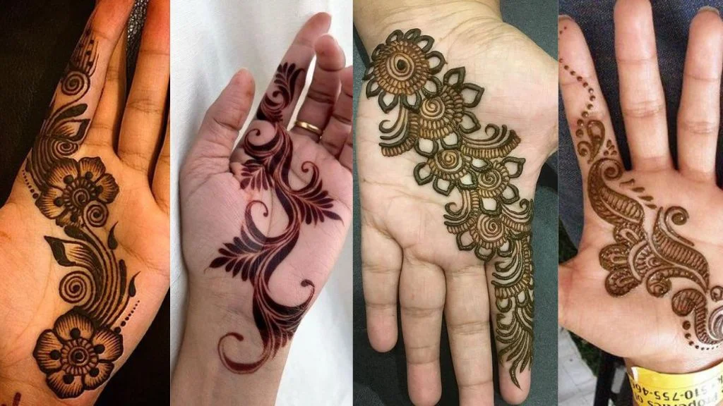 Front Hand Simple Mehndi Design: