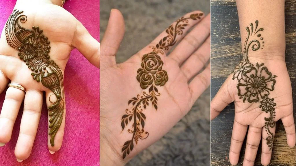 Front Hand Simple Mehndi Design: