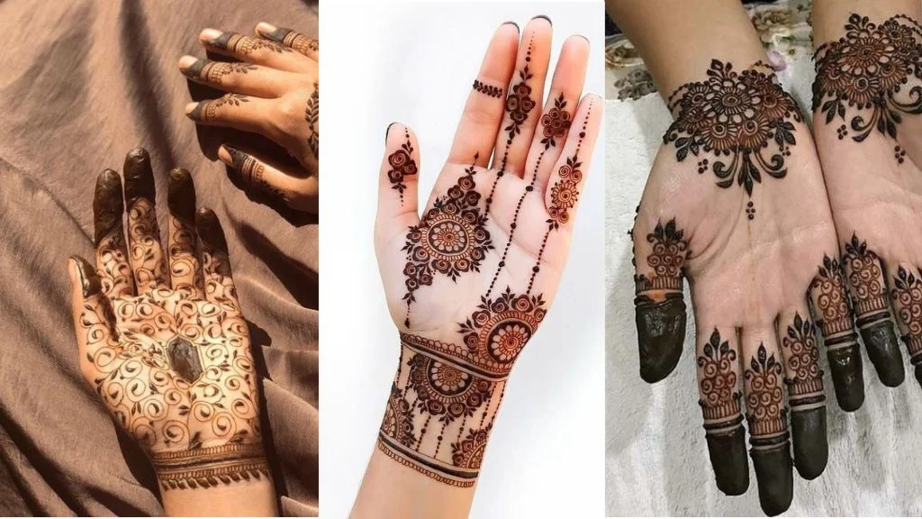 Front Hand Simple Mehndi Design: