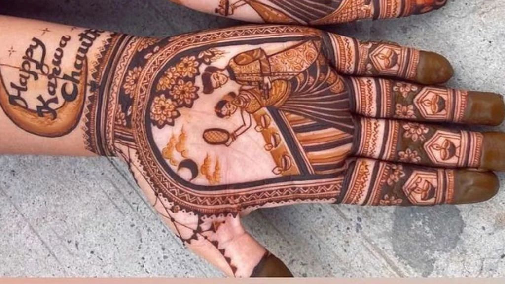 Karwa Chauth Special Mehndi Design: करवा चौथ के लिए खास ये 8+ मेहँदी डिज़ाइन लगा के अपने दिन को बनाये और खास। - darkmehandi - image 3