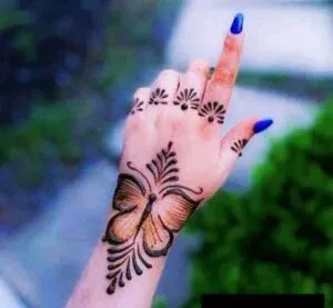 Butterfly Mehndi Design idea