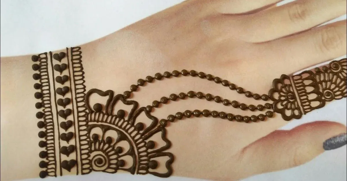 Pakistani Tikki Mehndi Design idea