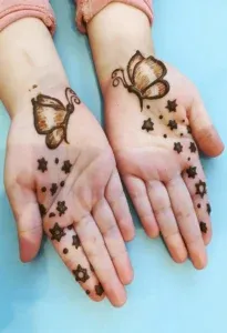 Butterfly Mehndi Design idea