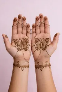 Butterfly Mehndi Design idea