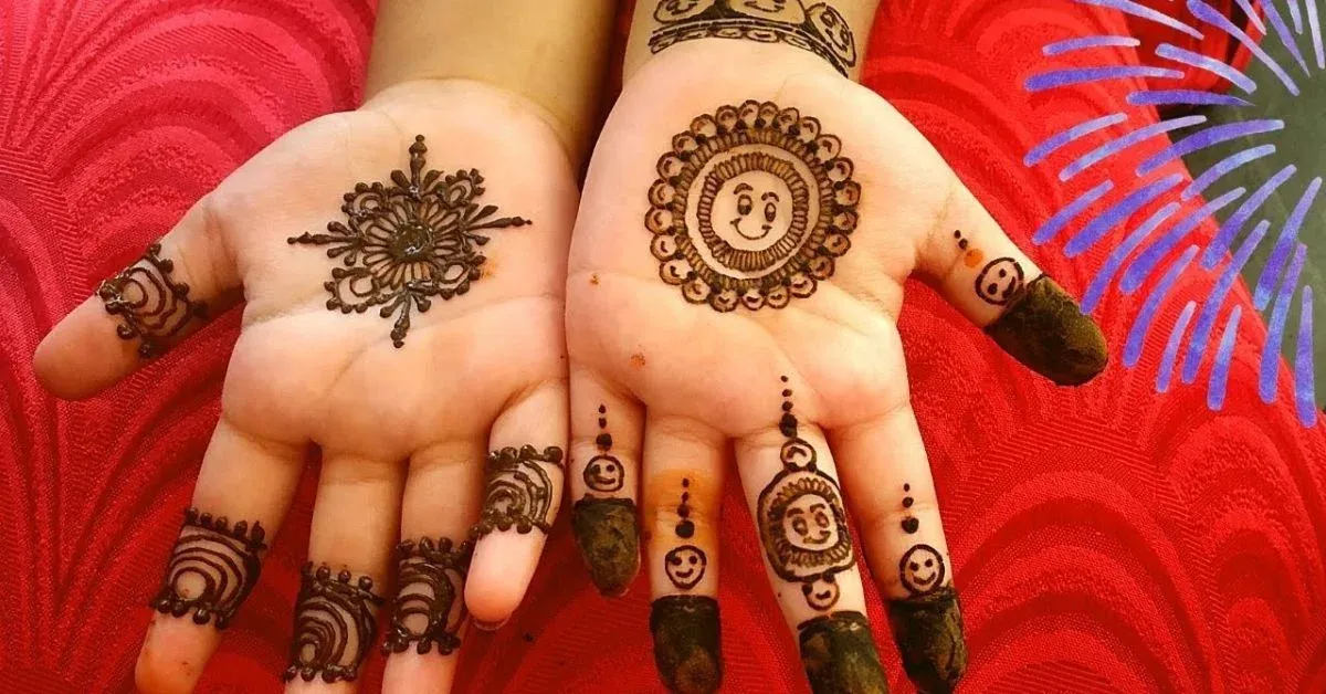 Modern Cute Mehndi Design idea