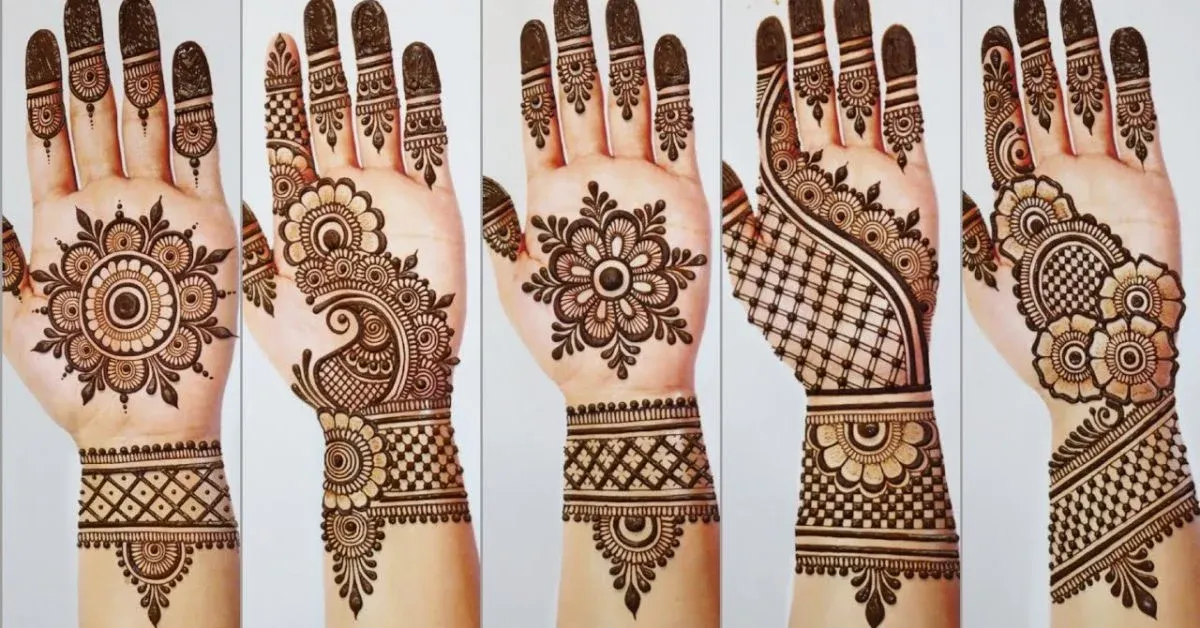 Modern Cute Mehndi Design idea