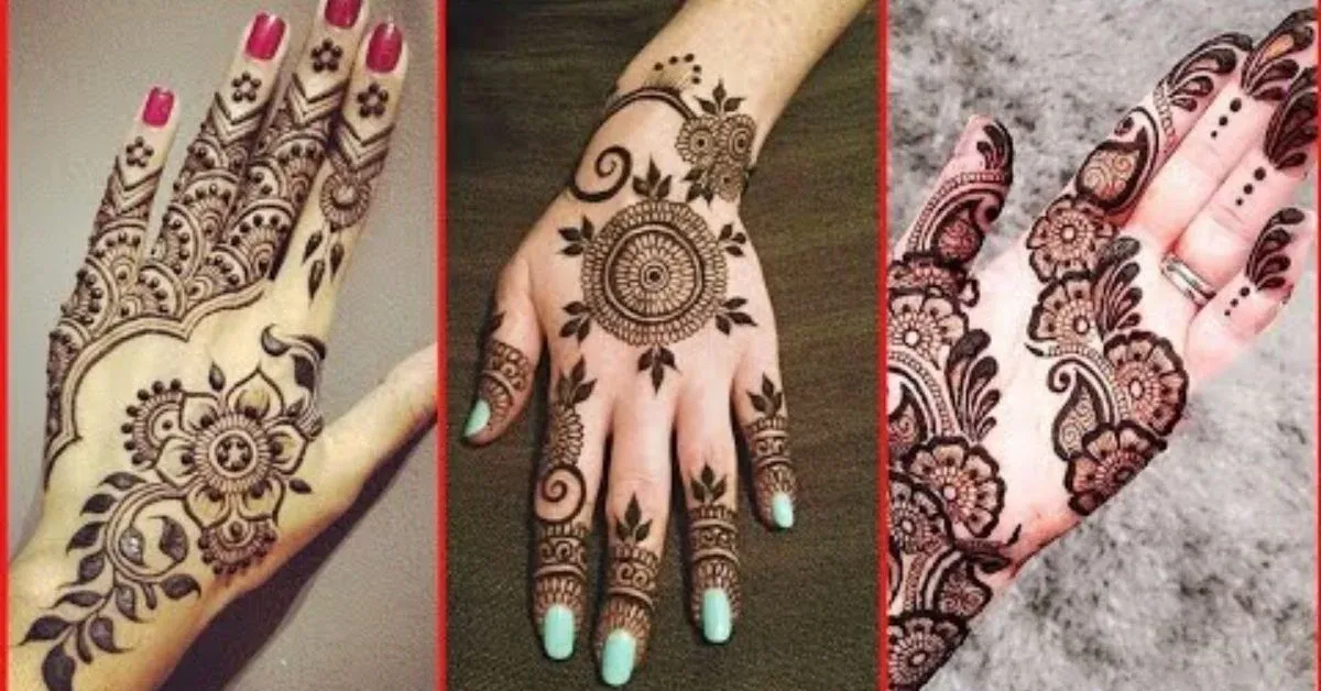 Modern Cute Mehndi Design idea