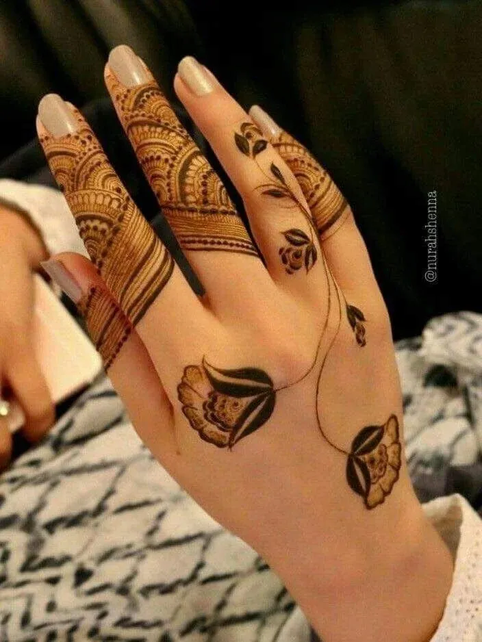 Finger Mehndi Design idea