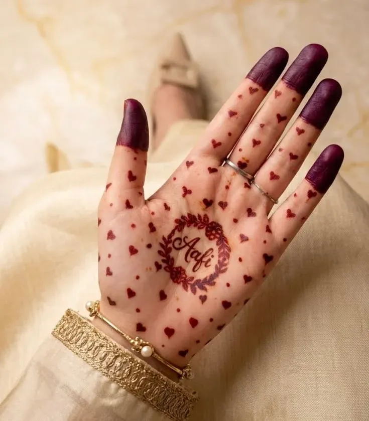 Floral Mehndi Design for Front Hand idea