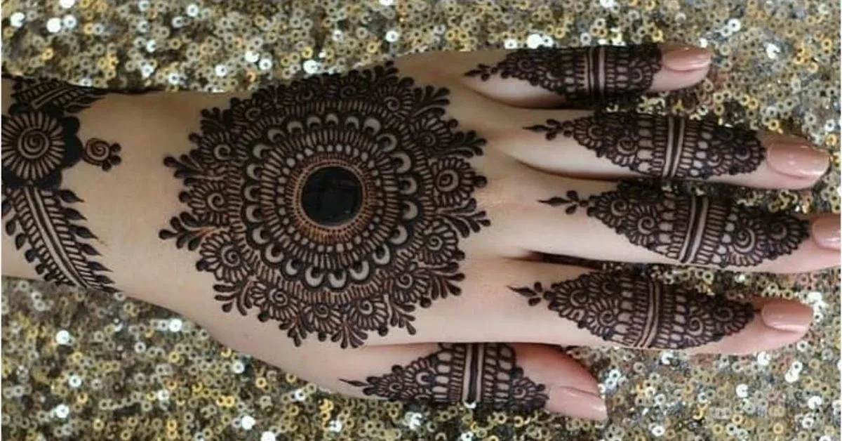 Pakistani Tikki Mehndi Design idea