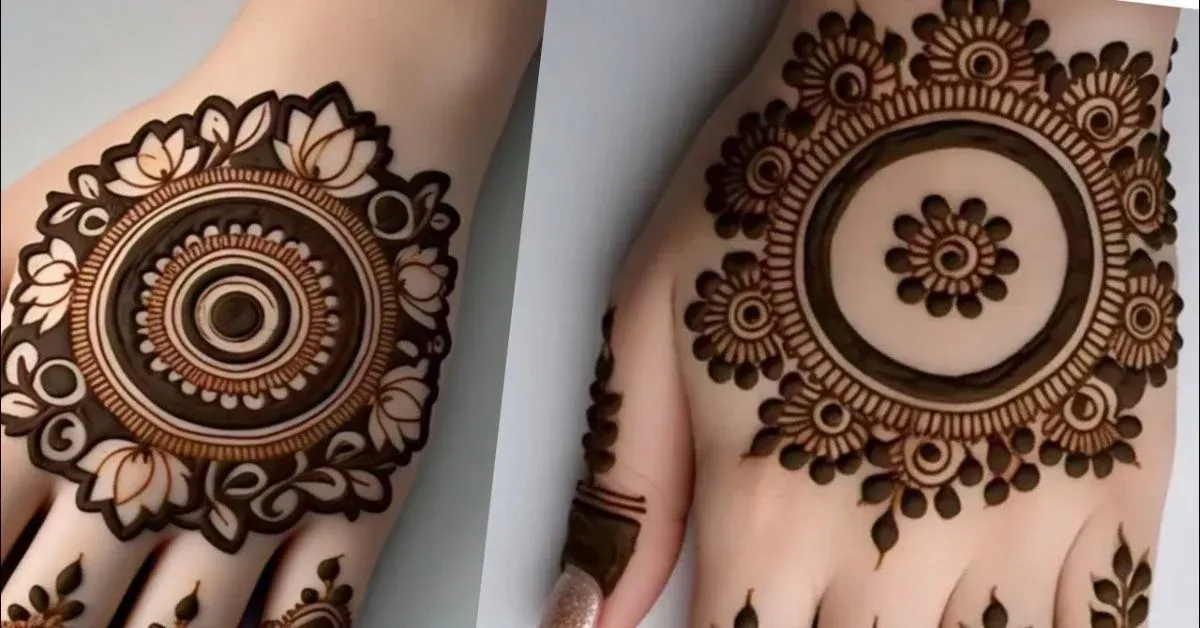Pakistani Tikki Mehndi Design idea