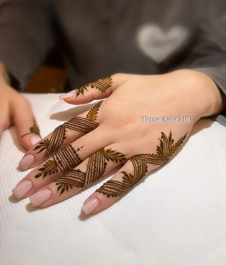 Floral Mehndi Design for Front Hand idea