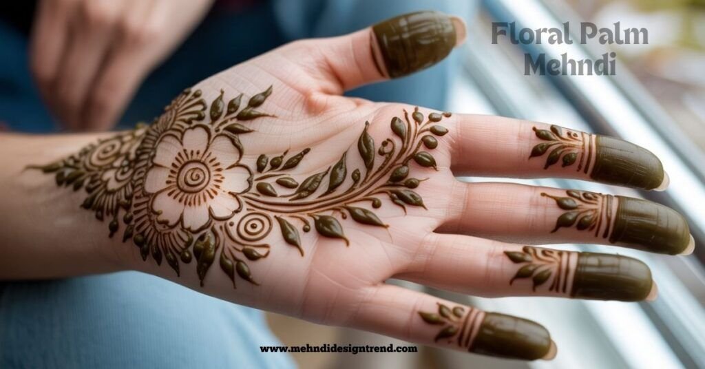 Full Palm Mehndi Design idea