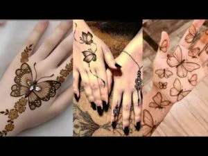 Butterfly Mehndi Design idea